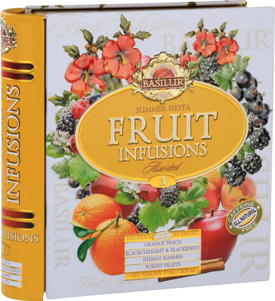 ČAJ BASILUR FRUIT INFUSIONS BOOK PLECH 32x1
