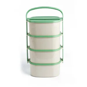 ALMIPLAST Plastový jídlonosič 4x1l MIX barev víček