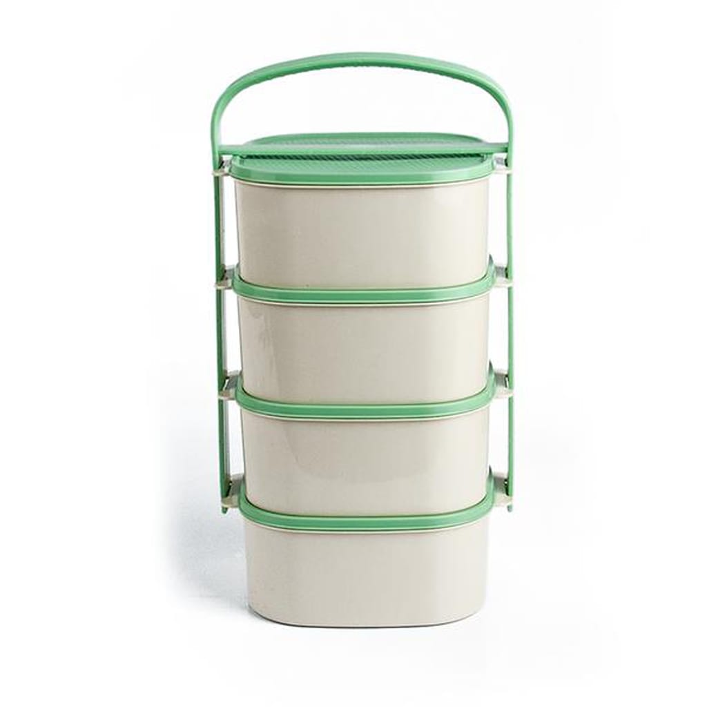 ALMIPLAST Plastový jídlonosič 4x1l MIX barev víček