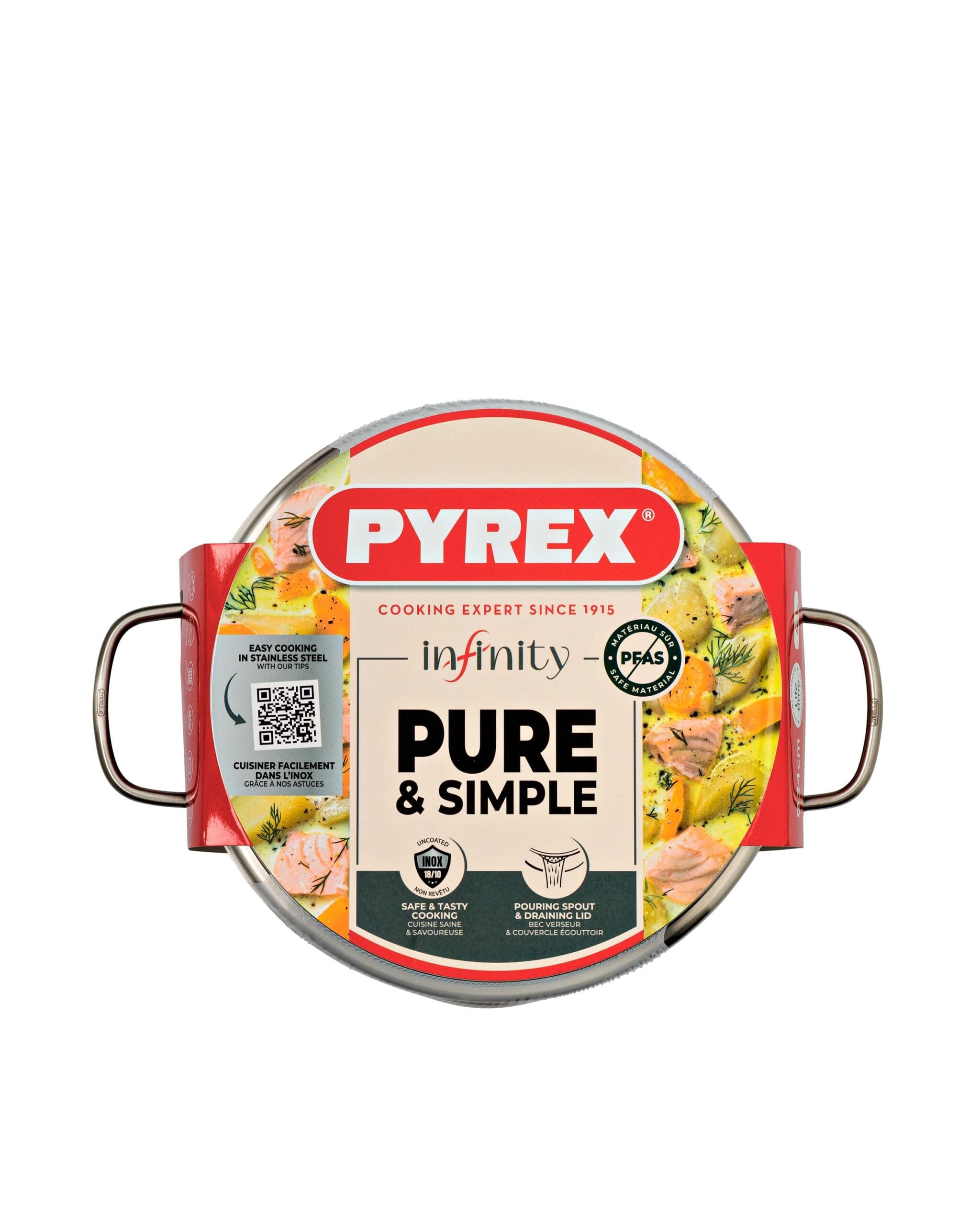 Nerezový kastrol PYREX Infinity ø24cm 4l