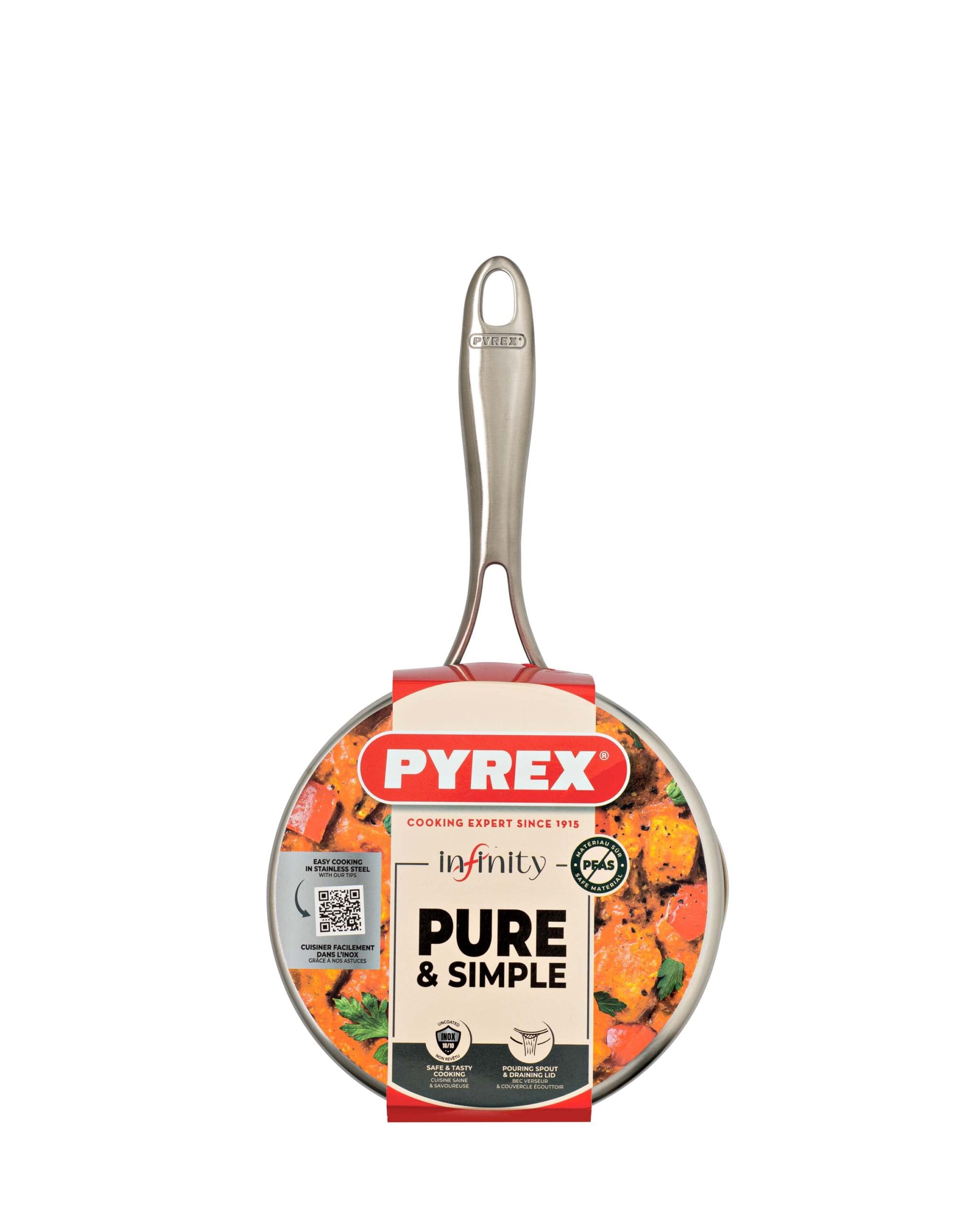 Nerezový rendlík PYREX Infinity ø18cm 1