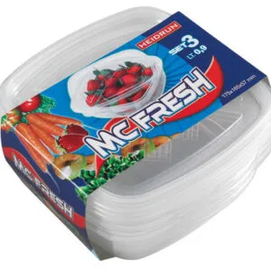 Plastová dóza čtvercová - HEIDRUN McFresh 3ks 0