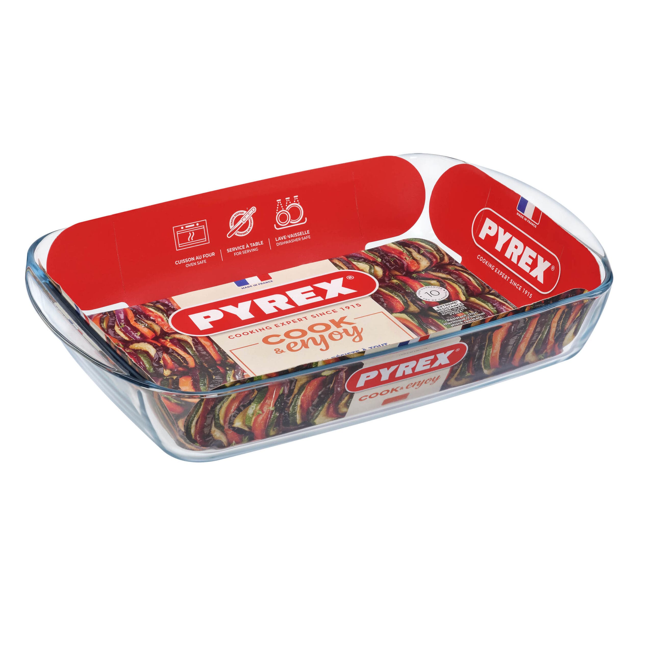 Skleněný pekáč s uchy PYREX 40x27cm/3