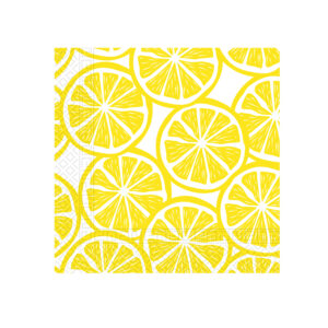 PROCOS Papírové ubrousky 33x33cm 3vrstvé citron 20ks