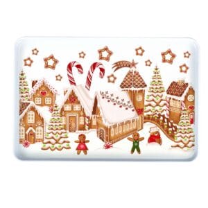 Servírovací tác TORO 40x27cm perníčková vesnička
