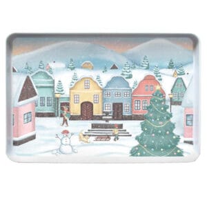 Servírovací tác TORO 40x27cm vesnička
